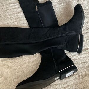 Calvin Klein Black flat boots